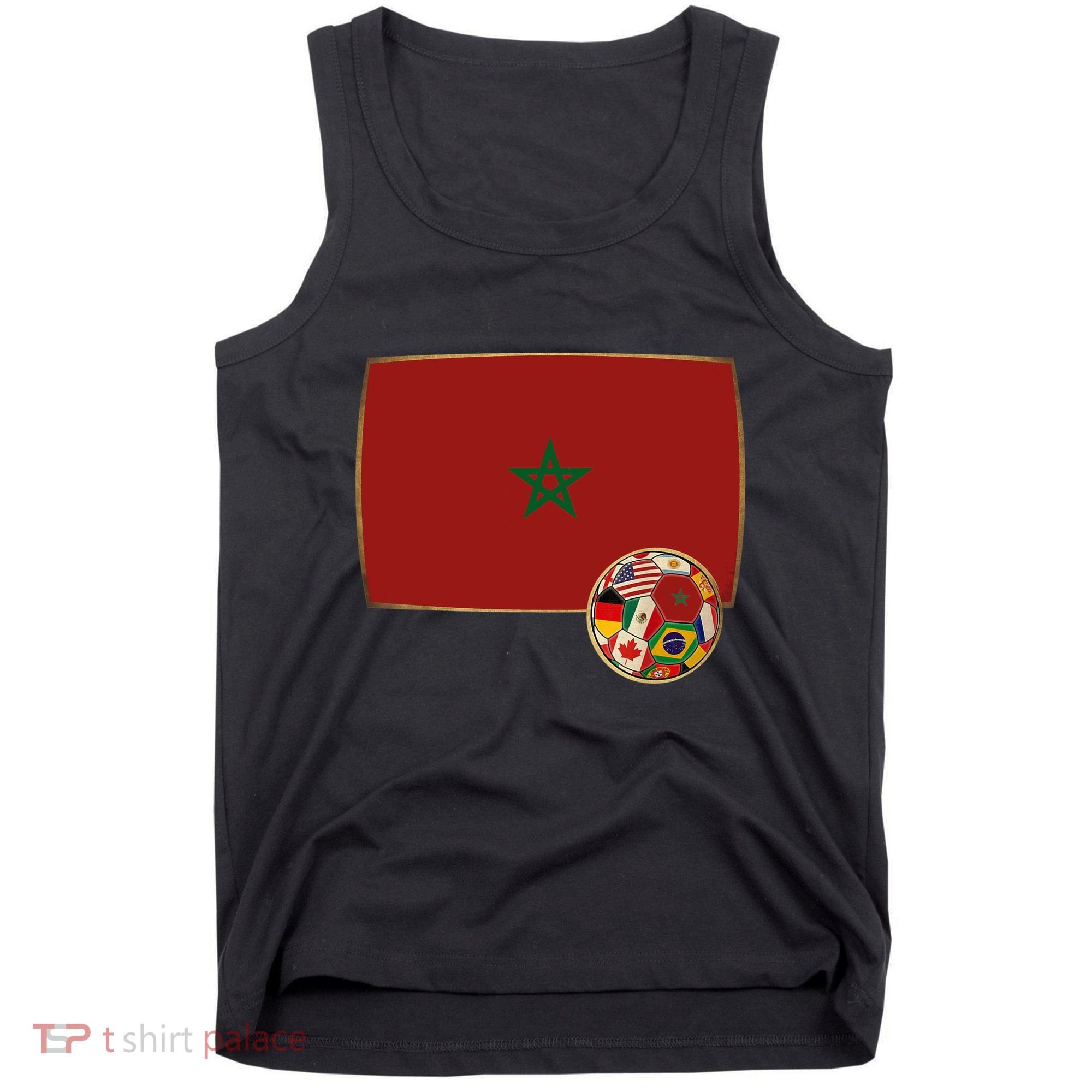 Morocco Soccer Jersey Morocco Flag Tank Top
