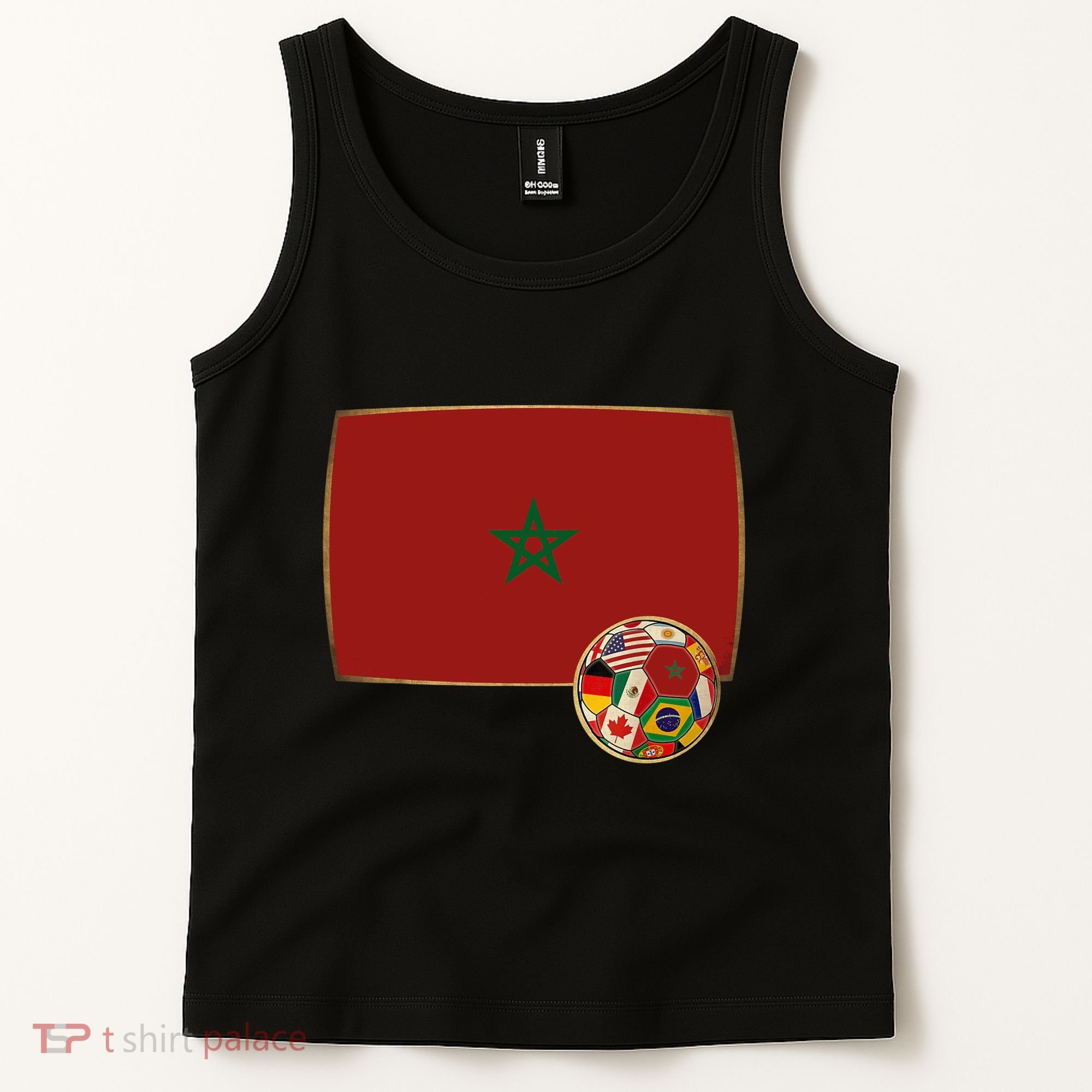 Morocco Soccer Jersey Morocco Flag Tank Top