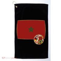 Morocco Soccer Jersey Morocco Flag Golf Towel thumb 0