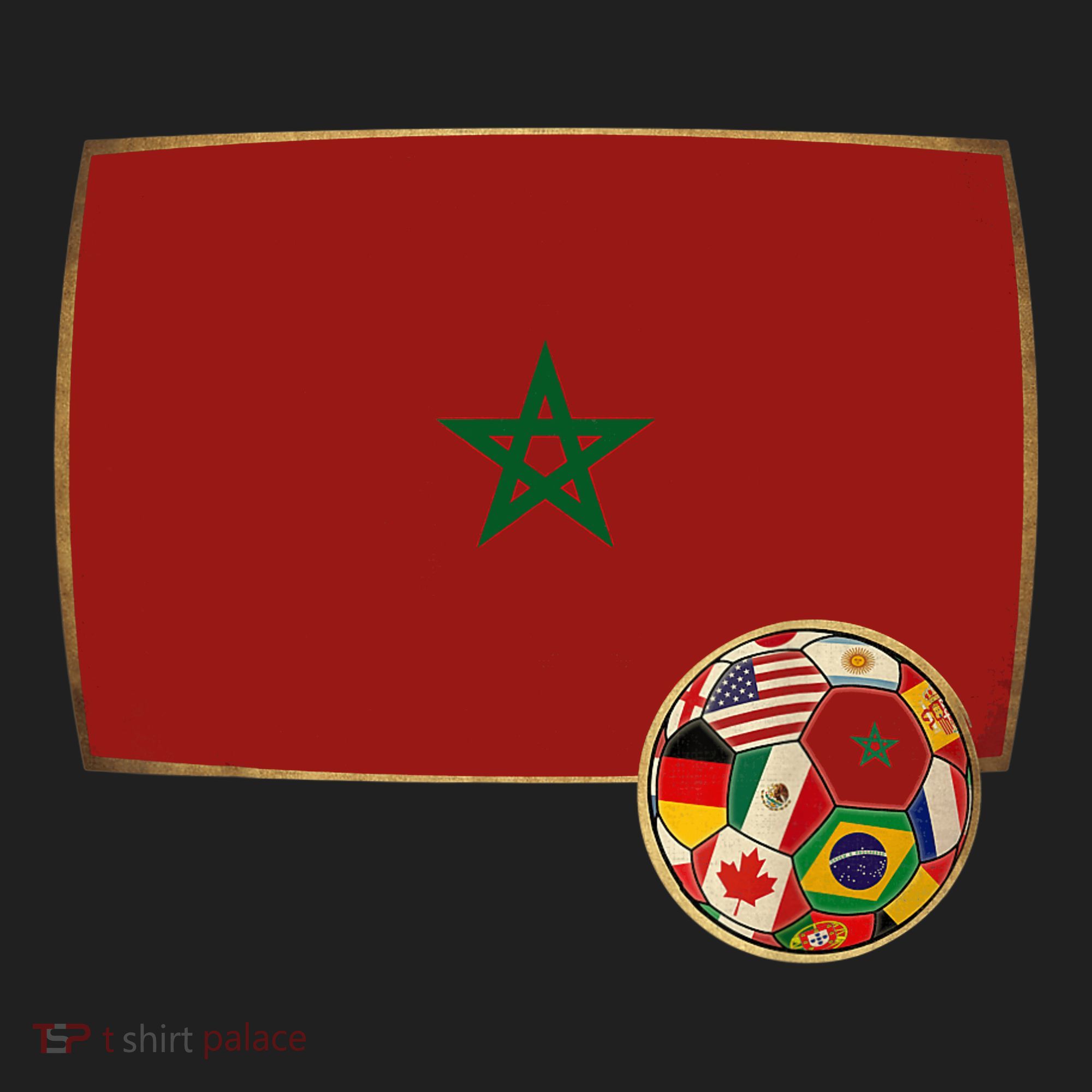 Morocco Soccer Jersey Morocco Flag Golf Towel