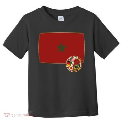 Morocco Soccer Jersey Morocco Flag Toddler T-Shirt