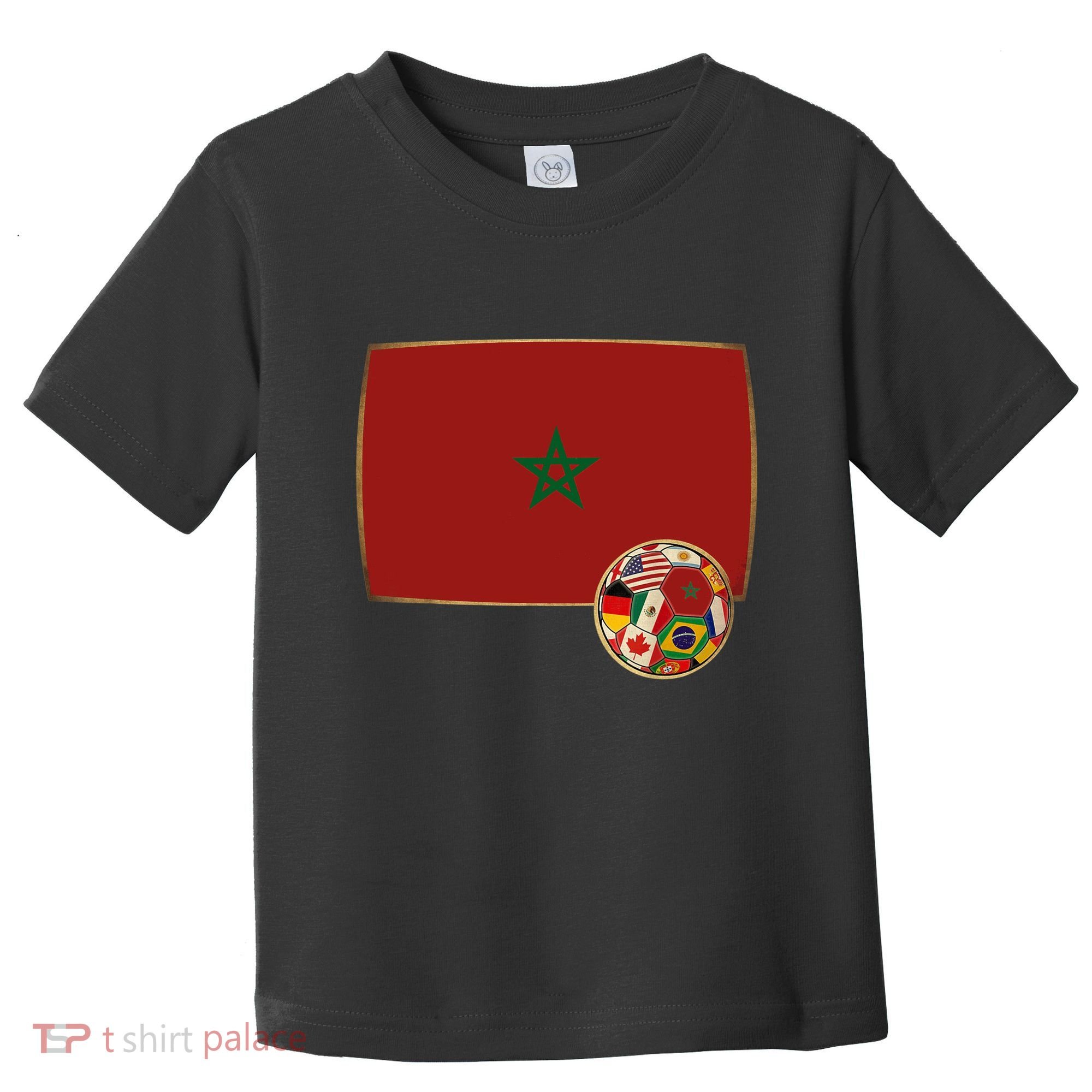 Morocco Soccer Jersey Morocco Flag Toddler T-Shirt