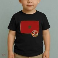 Morocco Soccer Jersey Morocco Flag Toddler T-Shirt thumb 2