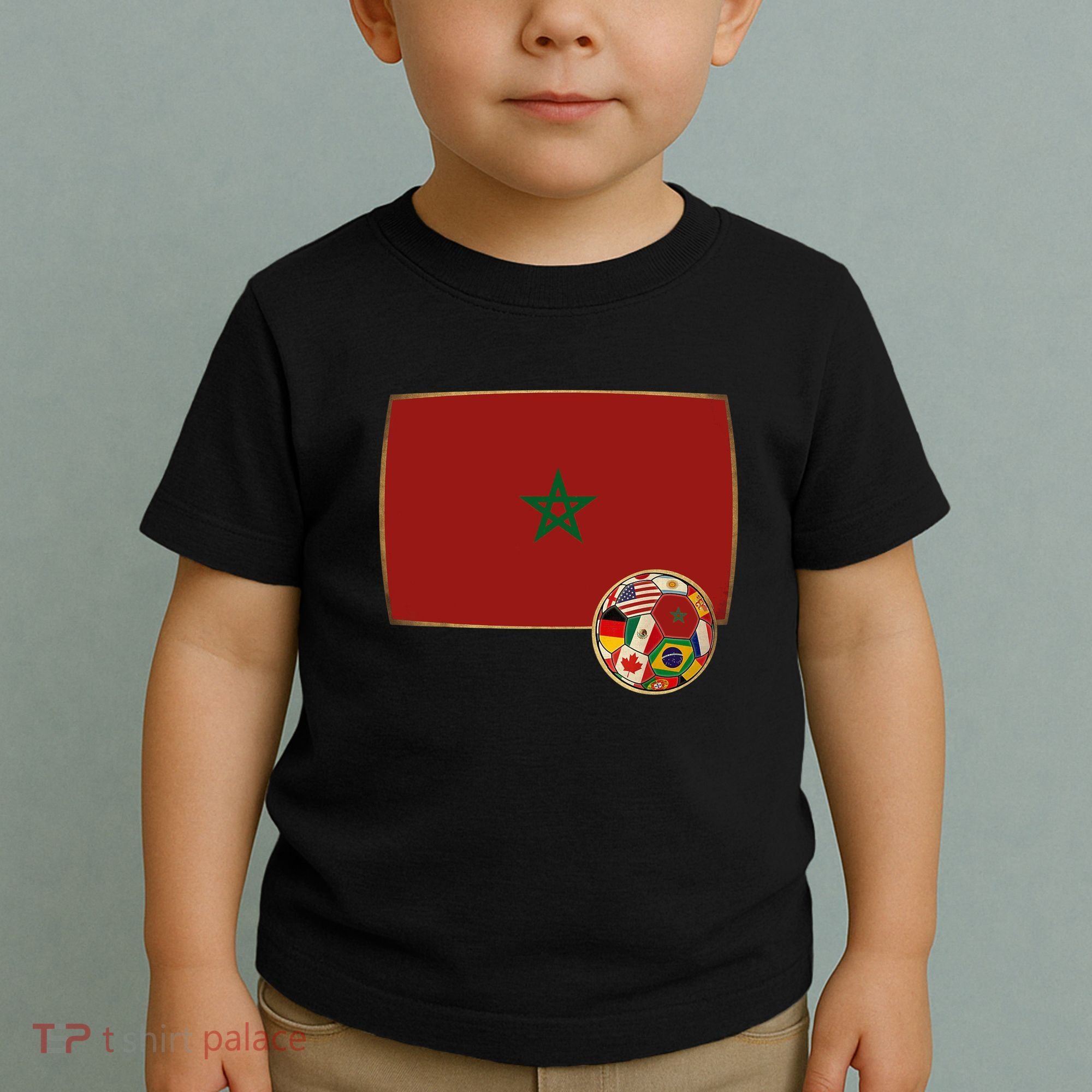 Morocco Soccer Jersey Morocco Flag Toddler T-Shirt