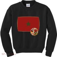 Morocco Soccer Jersey Morocco Flag Kids Sweatshirt thumb 0