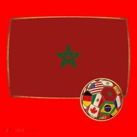 Morocco Soccer Jersey Morocco Flag Santa Hat thumb 1