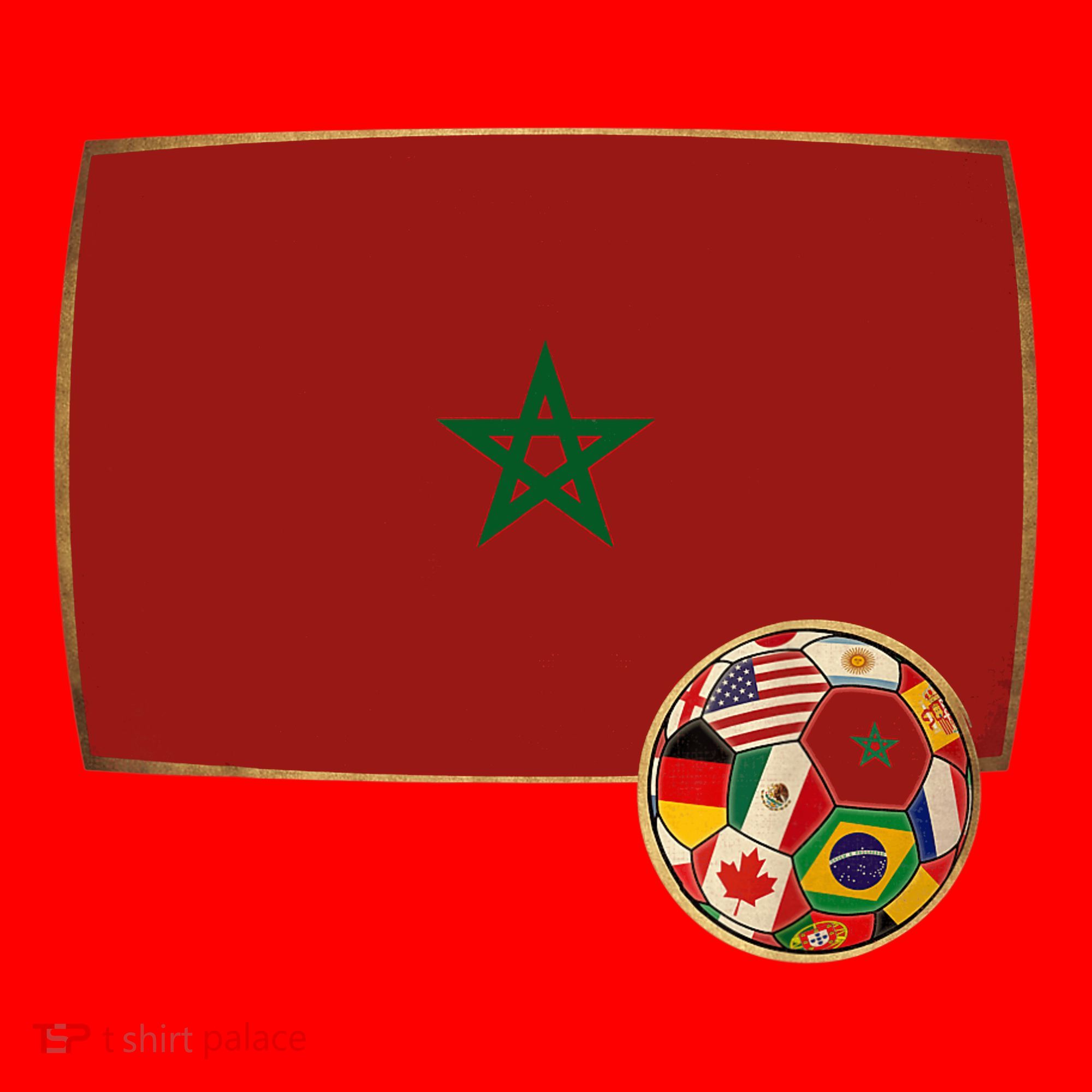 Morocco Soccer Jersey Morocco Flag Santa Hat