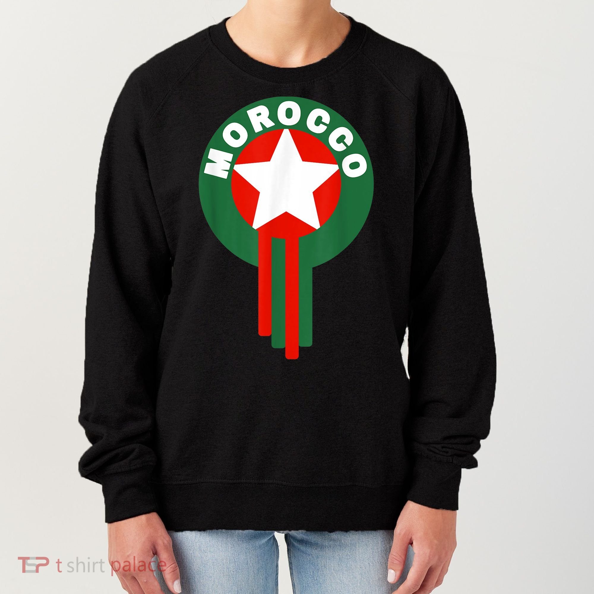 Morocco Soccer Jersey Gift Morocco Football Fans   Women's Sweatshirt
