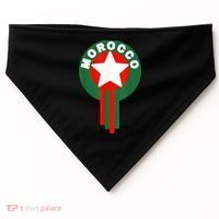Morocco Soccer Jersey Gift Morocco Football Fans   USA-Made Doggie Bandana thumb 0