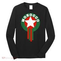 Morocco Soccer Jersey Gift Morocco Football Fans   Long Sleeve Shirt thumb 0
