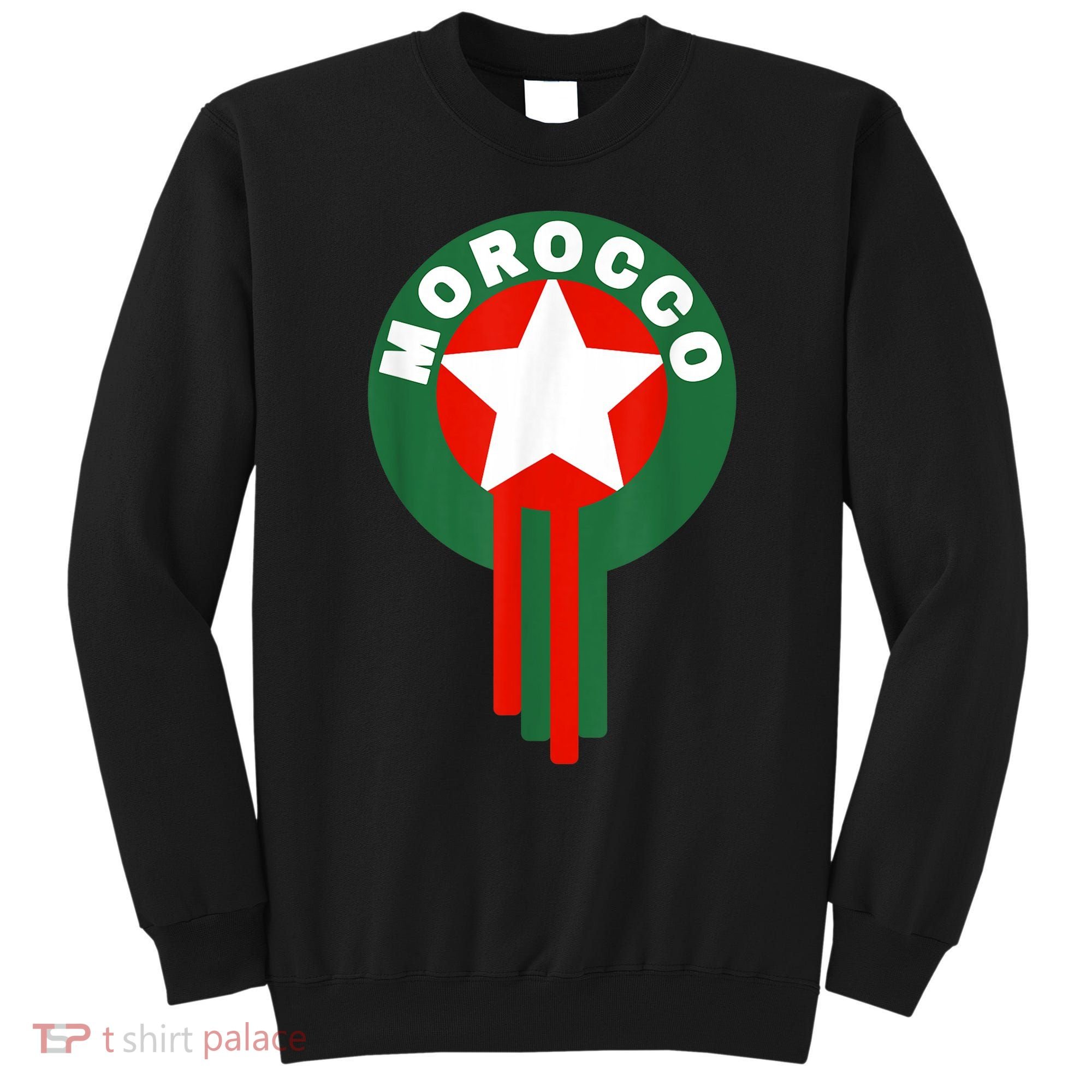 Morocco Soccer Jersey Gift Morocco Football Fans   Sweatshirt