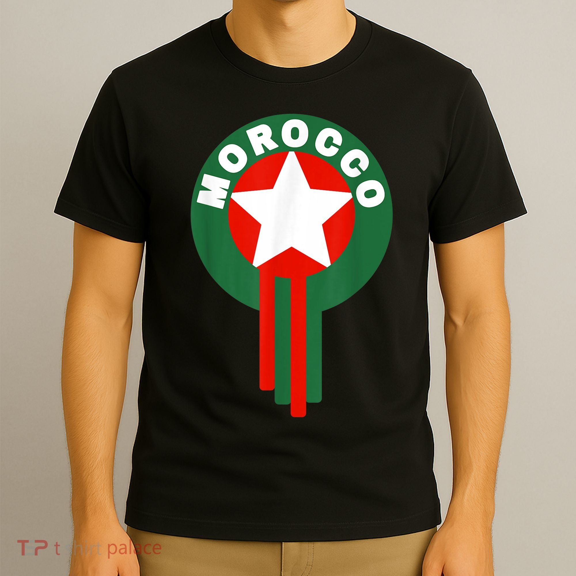 Morocco Soccer Jersey Gift Morocco Football Fans   T-Shirt