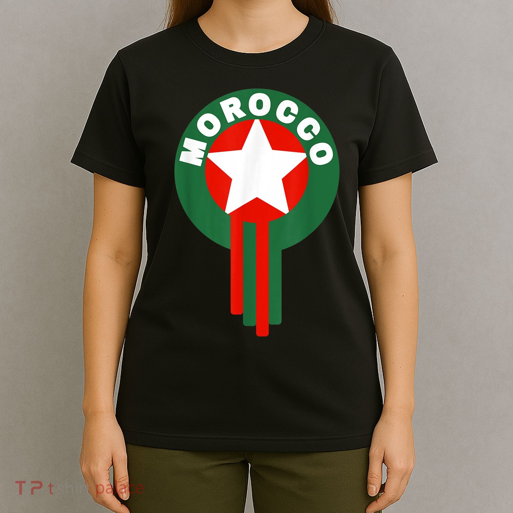 Morocco Soccer Jersey Gift Morocco Football Fans   T-Shirt
