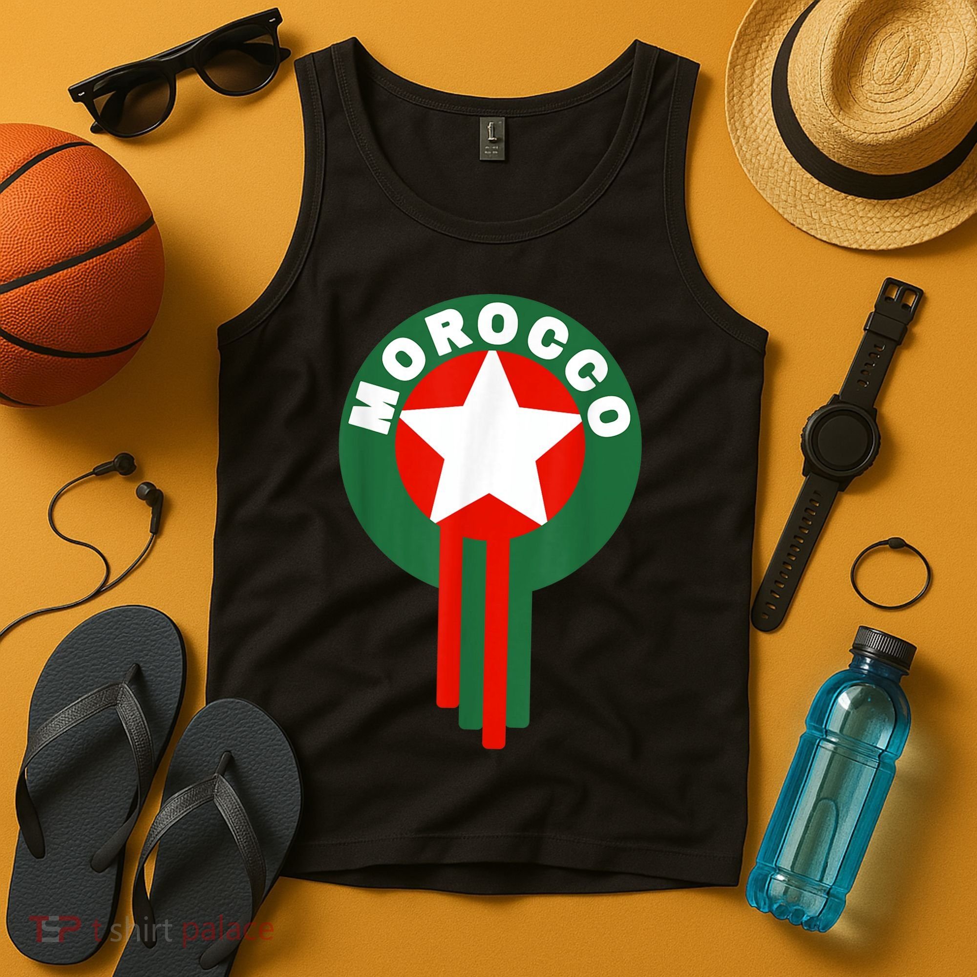 Morocco Soccer Jersey Gift Morocco Football Fans   Tank Top