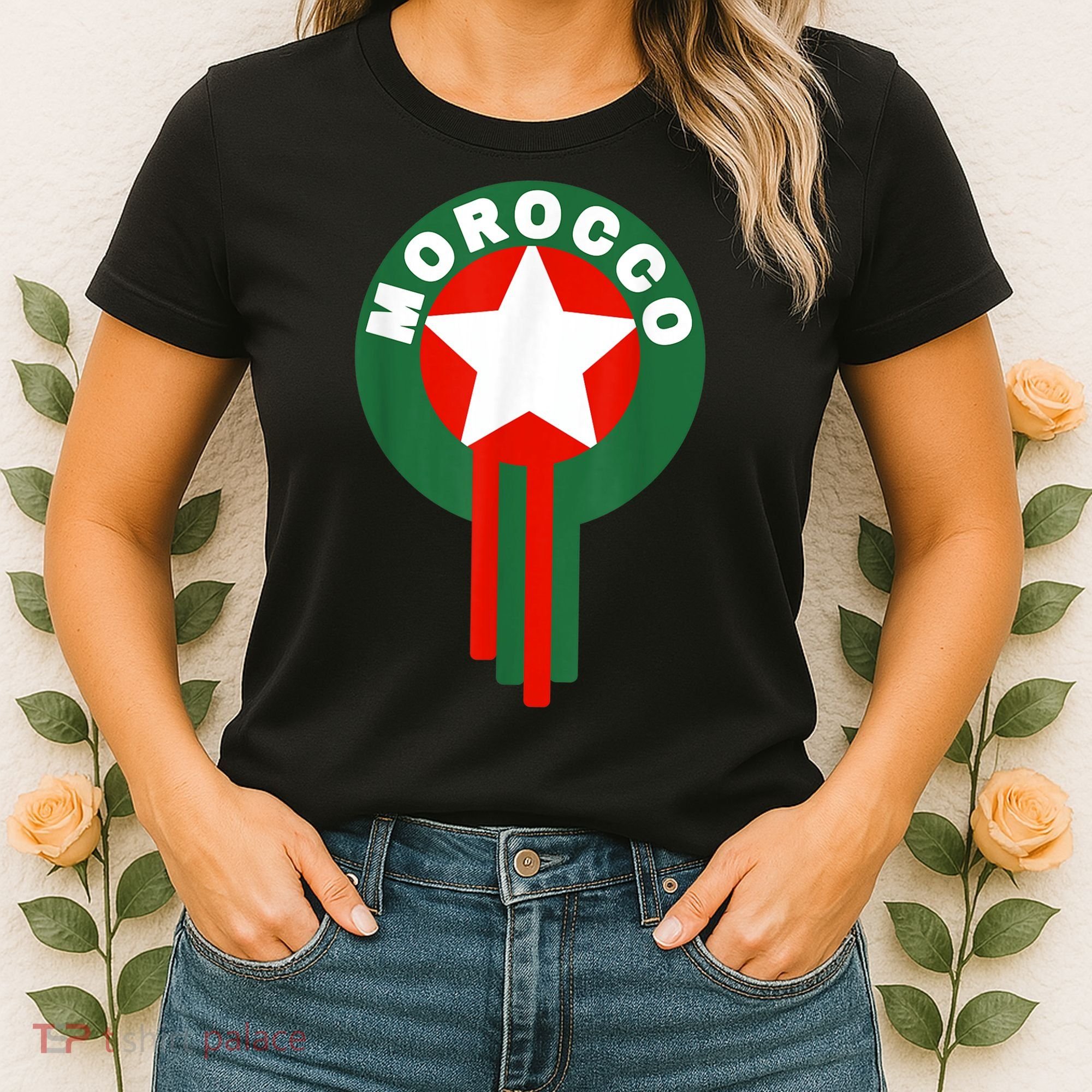 Morocco Soccer Jersey Gift Morocco Football Fans   Women's T-Shirt