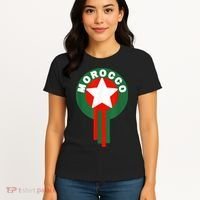 Morocco Soccer Jersey Gift Morocco Football Fans   Women's T-Shirt thumb 4