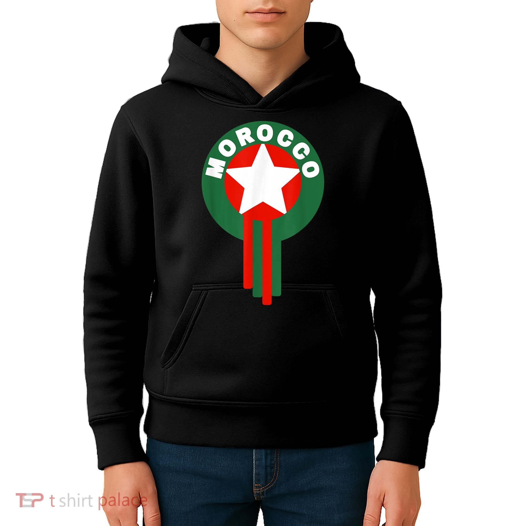 Morocco Soccer Jersey Gift Morocco Football Fans   Kids Hoodie