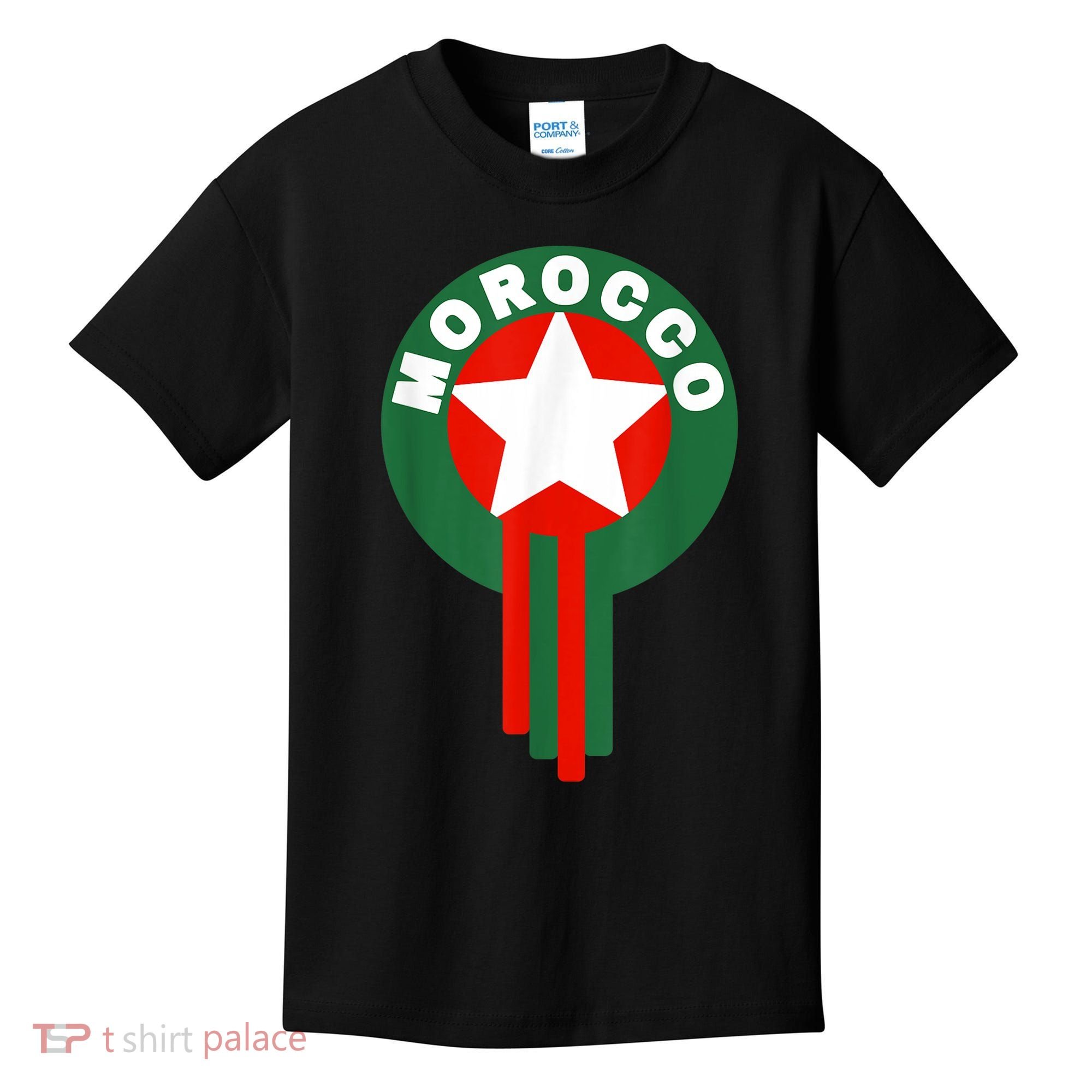 Morocco Soccer Jersey Gift Morocco Football Fans   Kids T-Shirt
