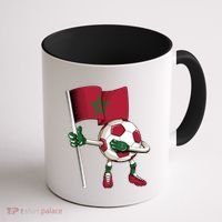 Morocco Soccer Jersey Moroccan Flag Football Dab Funny Meaningful Gift Coffee Mug thumb 1