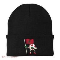 Morocco Soccer Jersey Moroccan Flag Football Dab Funny Meaningful Gift Beanie thumb 0