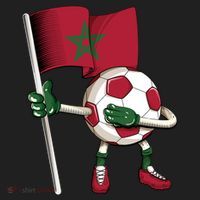 Morocco Soccer Jersey Moroccan Flag Football Dab Funny Meaningful Gift Beanie thumb 2