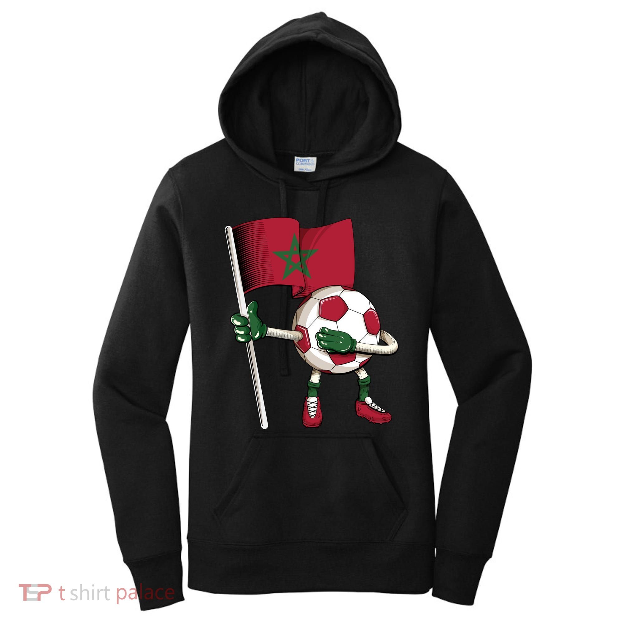 Morocco Soccer Jersey Moroccan Flag Football Dab Funny Meaningful Gift Women's Hoodie