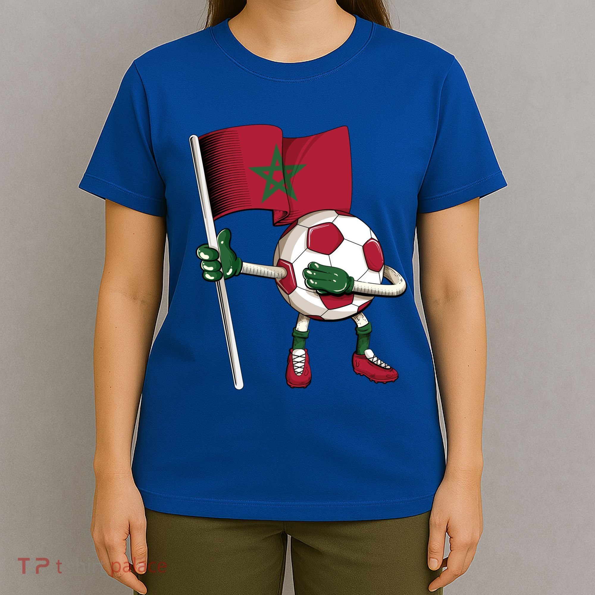 Morocco Soccer Jersey Moroccan Flag Football Dab Funny Meaningful Gift T-Shirt