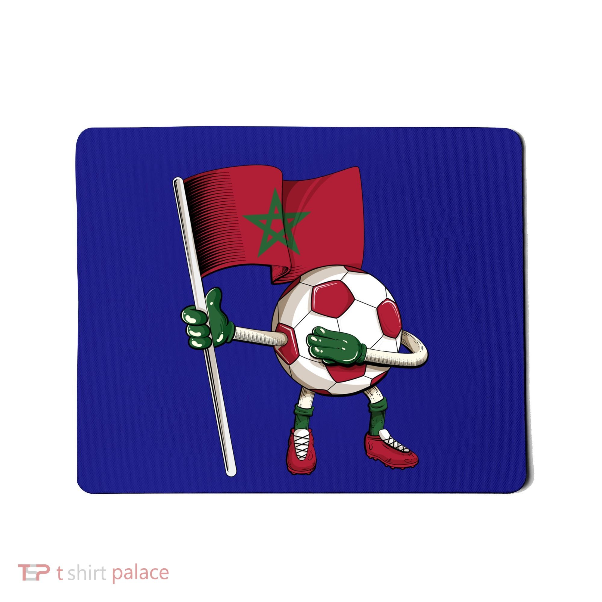 Morocco Soccer Jersey Moroccan Flag Football Dab Funny Meaningful Gift Mousepad