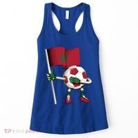 Morocco Soccer Jersey Moroccan Flag Football Dab Funny Meaningful Gift Women's Tank Top thumb 0