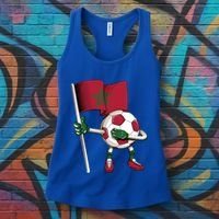 Morocco Soccer Jersey Moroccan Flag Football Dab Funny Meaningful Gift Women's Tank Top thumb 3