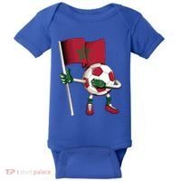 Morocco Soccer Jersey Moroccan Flag Football Dab Funny Meaningful Gift Baby Bodysuit thumb 0