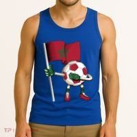 Morocco Soccer Jersey Moroccan Flag Football Dab Funny Meaningful Gift Tank Top thumb 3