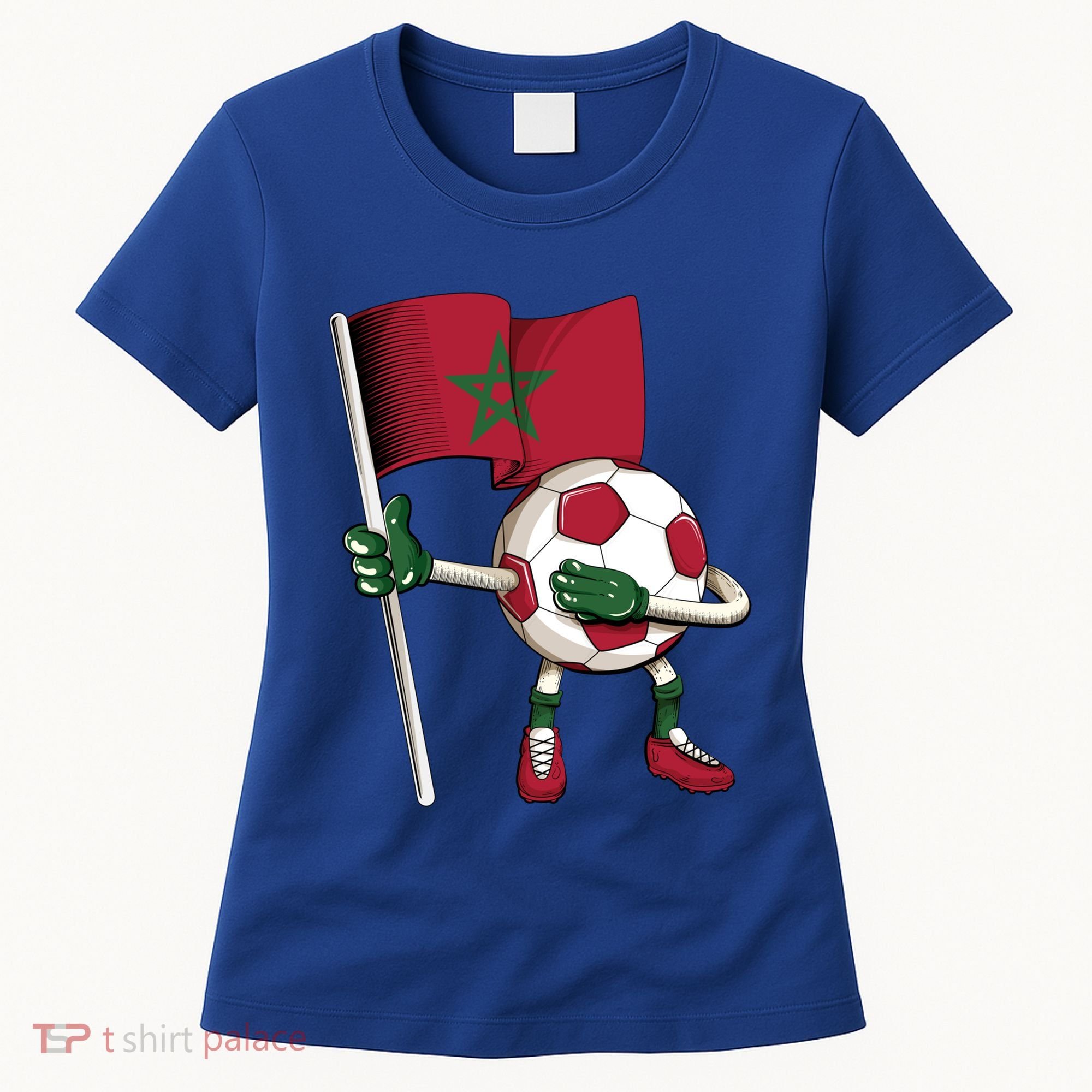 Morocco Soccer Jersey Moroccan Flag Football Dab Funny Meaningful Gift Women's T-Shirt