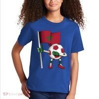 Morocco Soccer Jersey Moroccan Flag Football Dab Funny Meaningful Gift Kids T-Shirt thumb 2