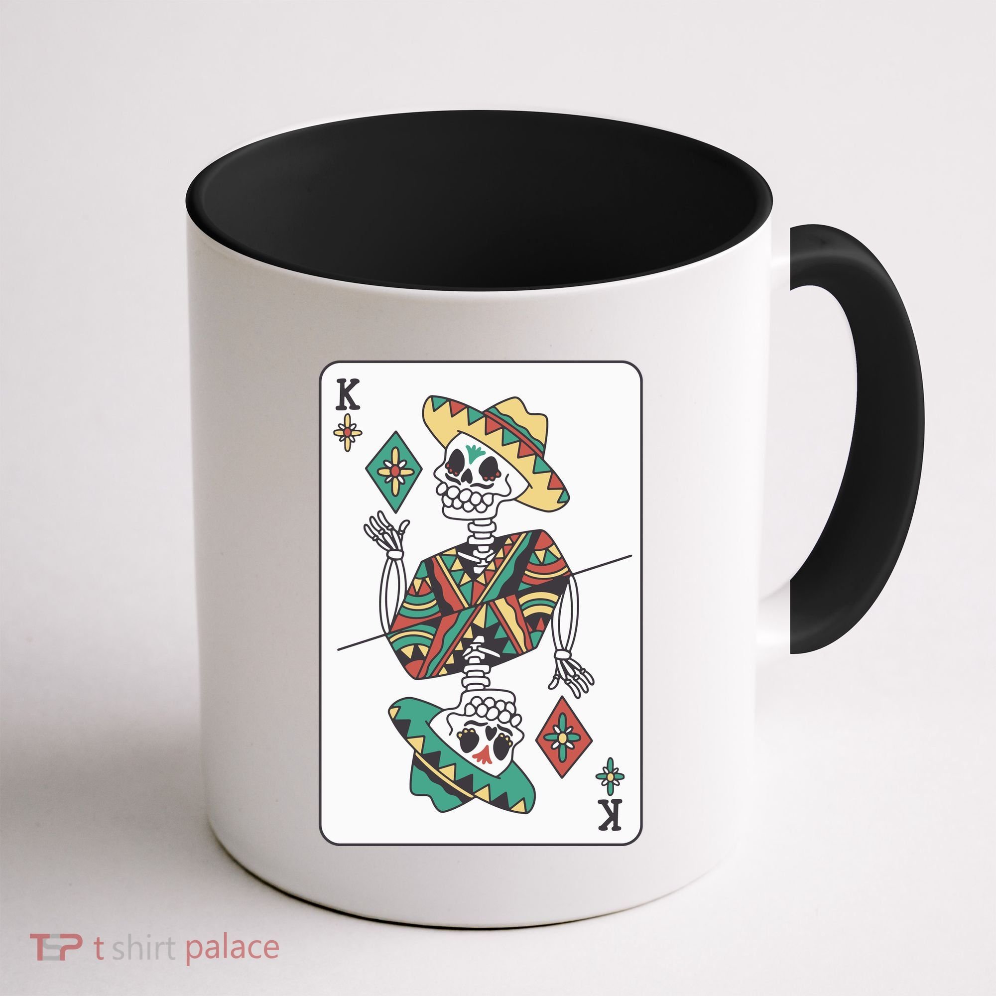 Mexican Skeleton King Card Coffee Mug