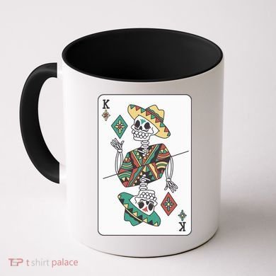 Mexican Skeleton King Card Coffee Mug