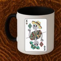 Mexican Skeleton King Card Coffee Mug thumb 2