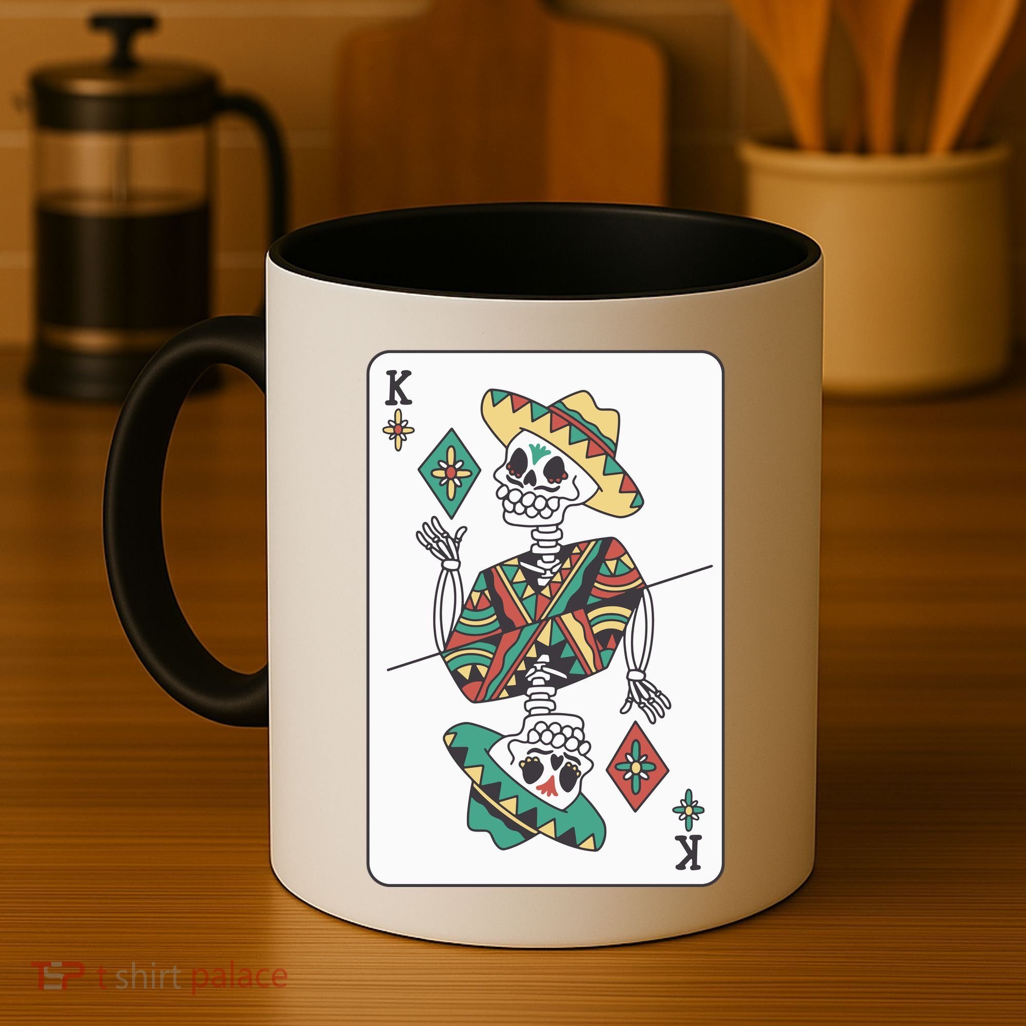 Mexican Skeleton King Card Coffee Mug
