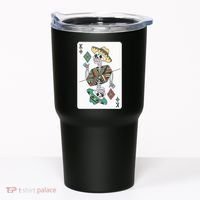 Mexican Skeleton King Card Tumbler thumb 0