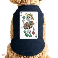 Mexican Skeleton King Card Doggie Tank thumb 0