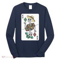 Mexican Skeleton King Card Long Sleeve Shirt thumb 0