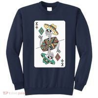 Mexican Skeleton King Card Sweatshirt thumb 0