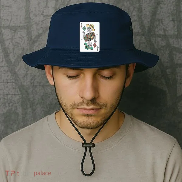Mexican Skeleton King Card Bucket Hat