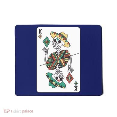 Mexican Skeleton King Card Mousepad