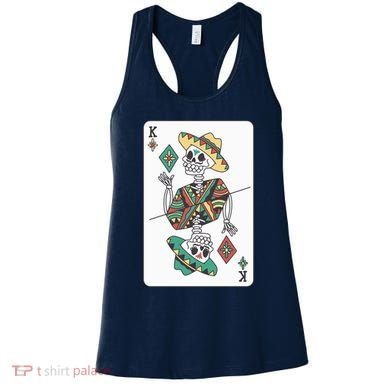 Mexican Skeleton King Card Women's Tank Top