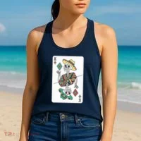 Mexican Skeleton King Card Women's Tank Top thumb 2