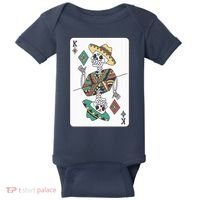 Mexican Skeleton King Card Baby Bodysuit thumb 0