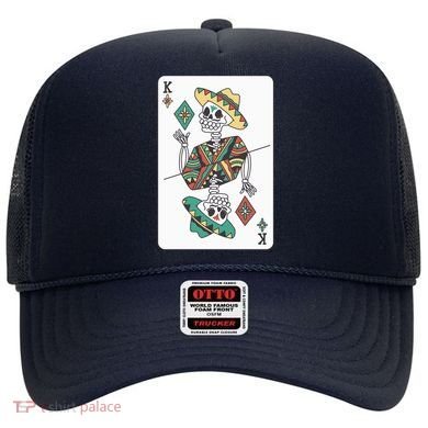 Mexican Skeleton King Card Hat