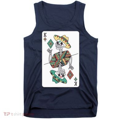 Mexican Skeleton King Card Tank Top