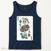 Mexican Skeleton King Card Tank Top thumb 2